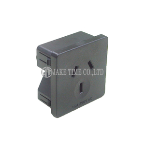 AS/NZS 3112 (15A) 电源单插座 伺服器机柜插座 (澳规澳式 1U 45mm*45mm)