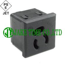 防松脱插座JT-515R-L︱台湾常规锁入式插座(日规JIS C 8303)