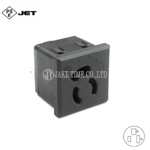 NEMA L5-15R 鎖入式防鬆電源單插座 伺服器機櫃插座 (台規日規 1U , 35mm*35mm ,符合 JIS C 8303)
