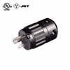 Audio Hi-Fi AC Connector NEMA 5-15P 音響級電源插頭 黑色,鍍銠,線徑17mm