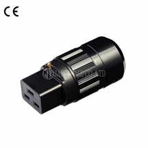 Audio Grade Hi-Fi IEC 60320 C19 Connector 音響級歐規電源連接器 黑色,鍍金,線徑17mm