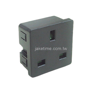 JT-B45 欧规英式1U size 45mm*45mm 机柜电源插座