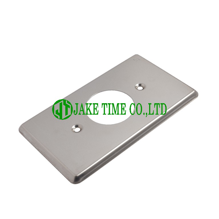 不鏽鋼白鐵 牆壁插座蓋板(單孔,15Amp插座適用)