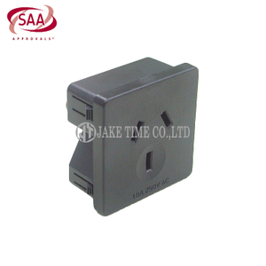 AS/NZS 3112 (10A) 电源单插座 伺服器机柜插座 (澳规澳式 1U 45mm*45mm)