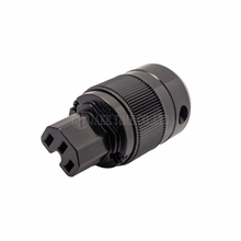 Audio Grade Hi-Fi IEC 60320 C15 Connector 展泰品牌音響級歐規電源連接器 黑色,鍍金,線徑17mm