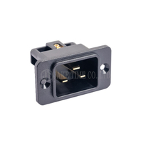 Audio Grade Hi-Fi IEC 60320 C20 Inlet 音響級歐規電源插頭 黑色,鍍金