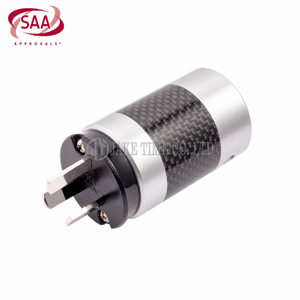 Audio Hi-Fi AS/NZS 3112 AC Connector 音響級澳規電源插頭 銀色烤漆,碳纖維外殼,鍍銠